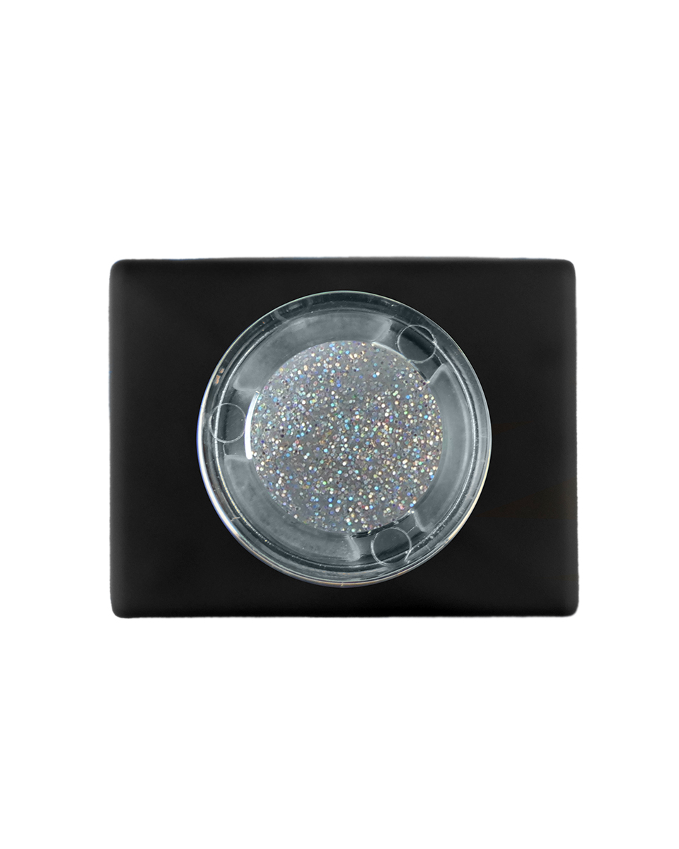 Ezüst csillám gél lakk - Diamond glitter - 15 ml (2)
