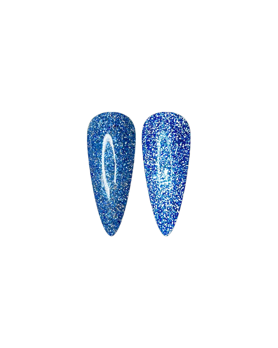Kék reflektív gél lakk - Disco 07 - 15 ml (3)