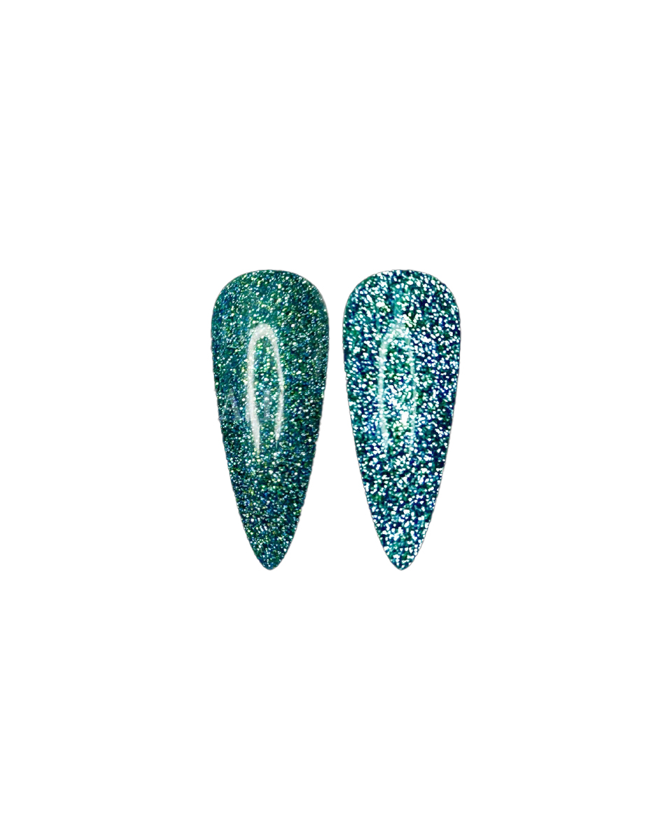 Kék reflektív gél lakk - Disco 09 - 15 ml (3)