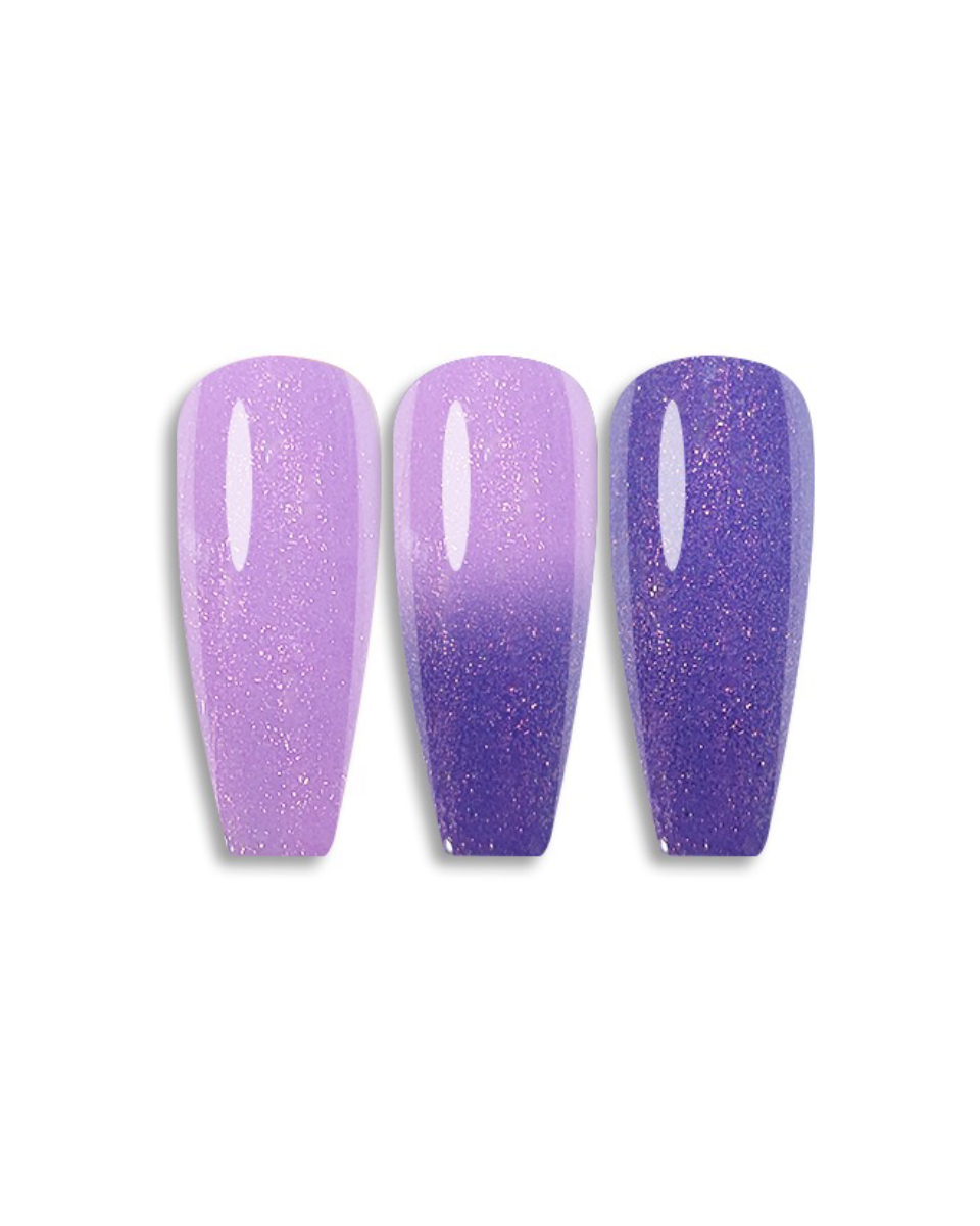 Lila-Ibolya thermo gél lakk - 2 colors thermo gel - 15ml (3)