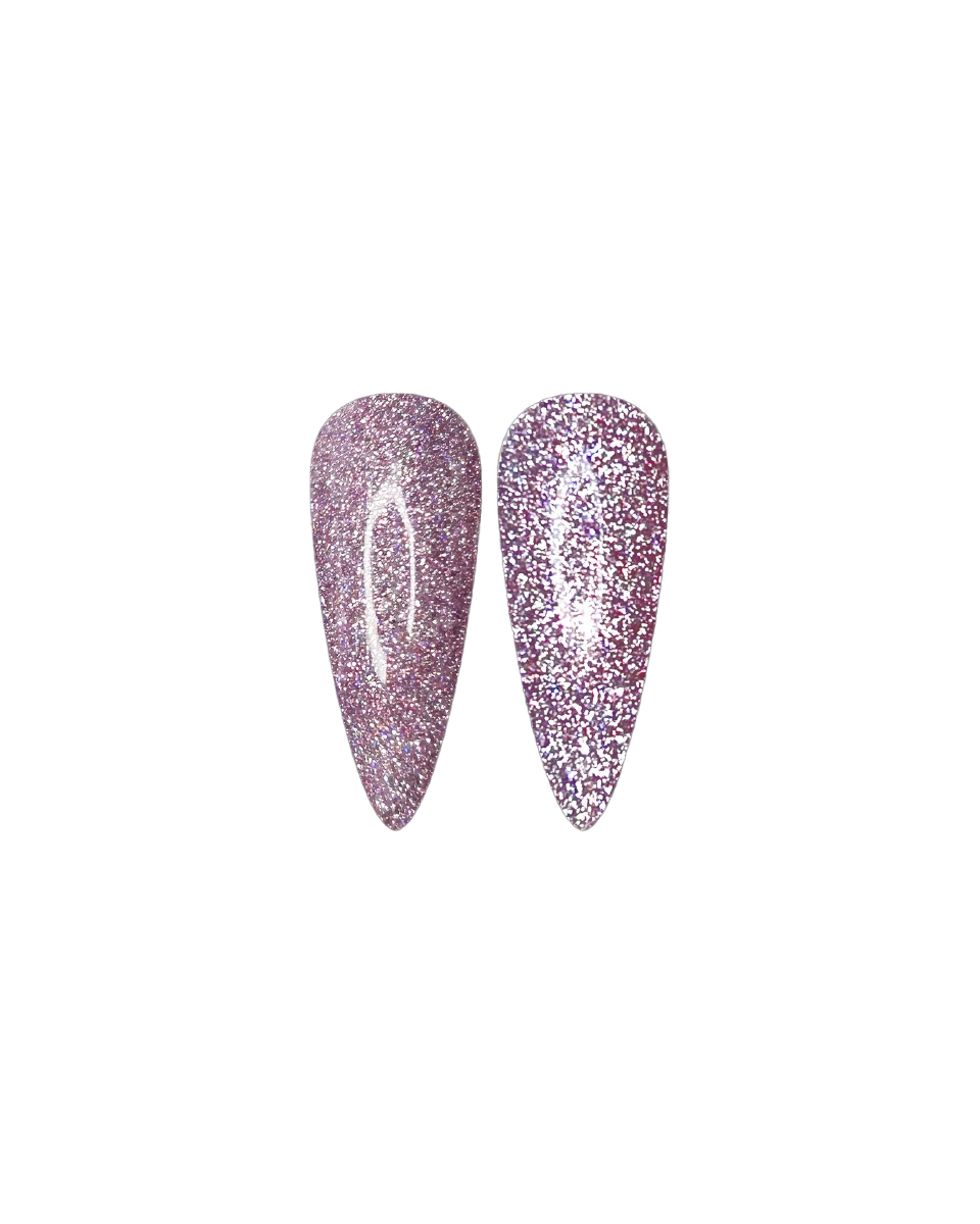 Lila reflektív gél lakk - Disco 16 - 15 ml (3)