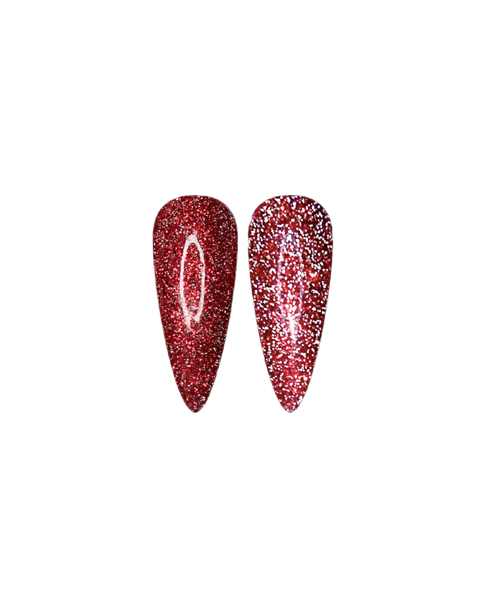 Piros reflektív gél lakk - Disco 20 - 15 ml (3)