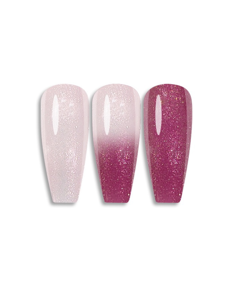 Rózsaszín-Ciklámen thermo gél lakk - 2 colors thermo gel - 15 ml (3)