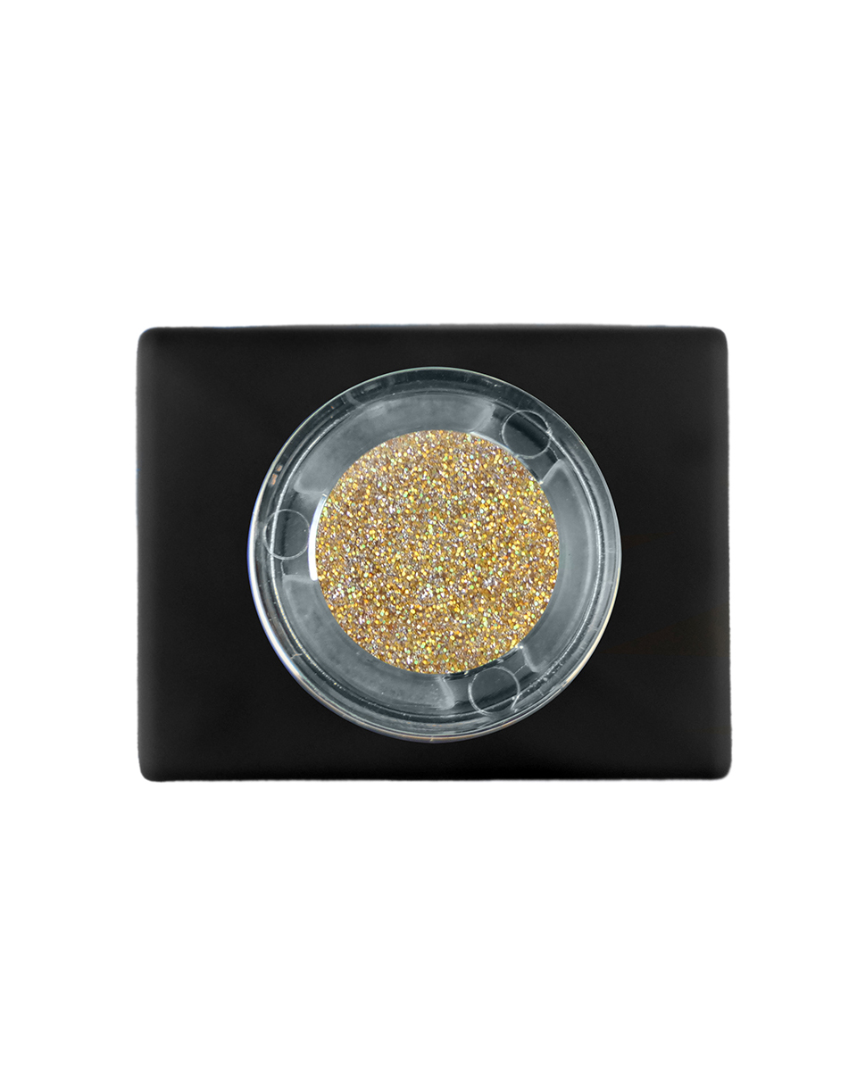 Sárga arany reflektív gél lakk - Disco 04 - 15 ml (2)