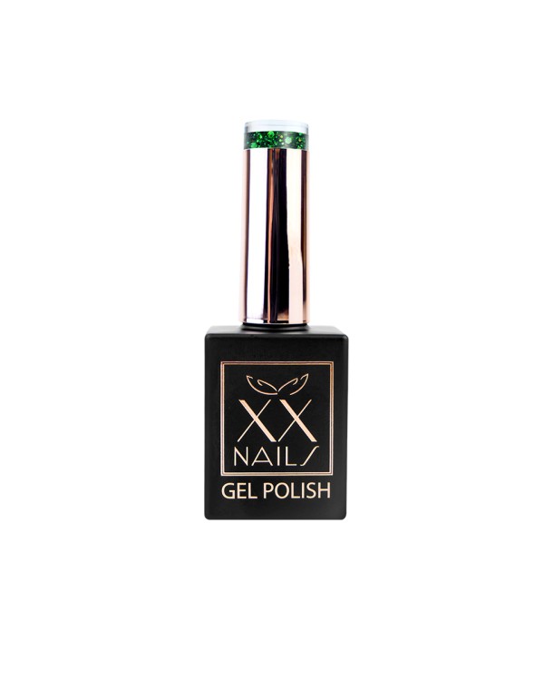 Smaragd csillám zöld gél lakk - Emerald glitter - 15 ml