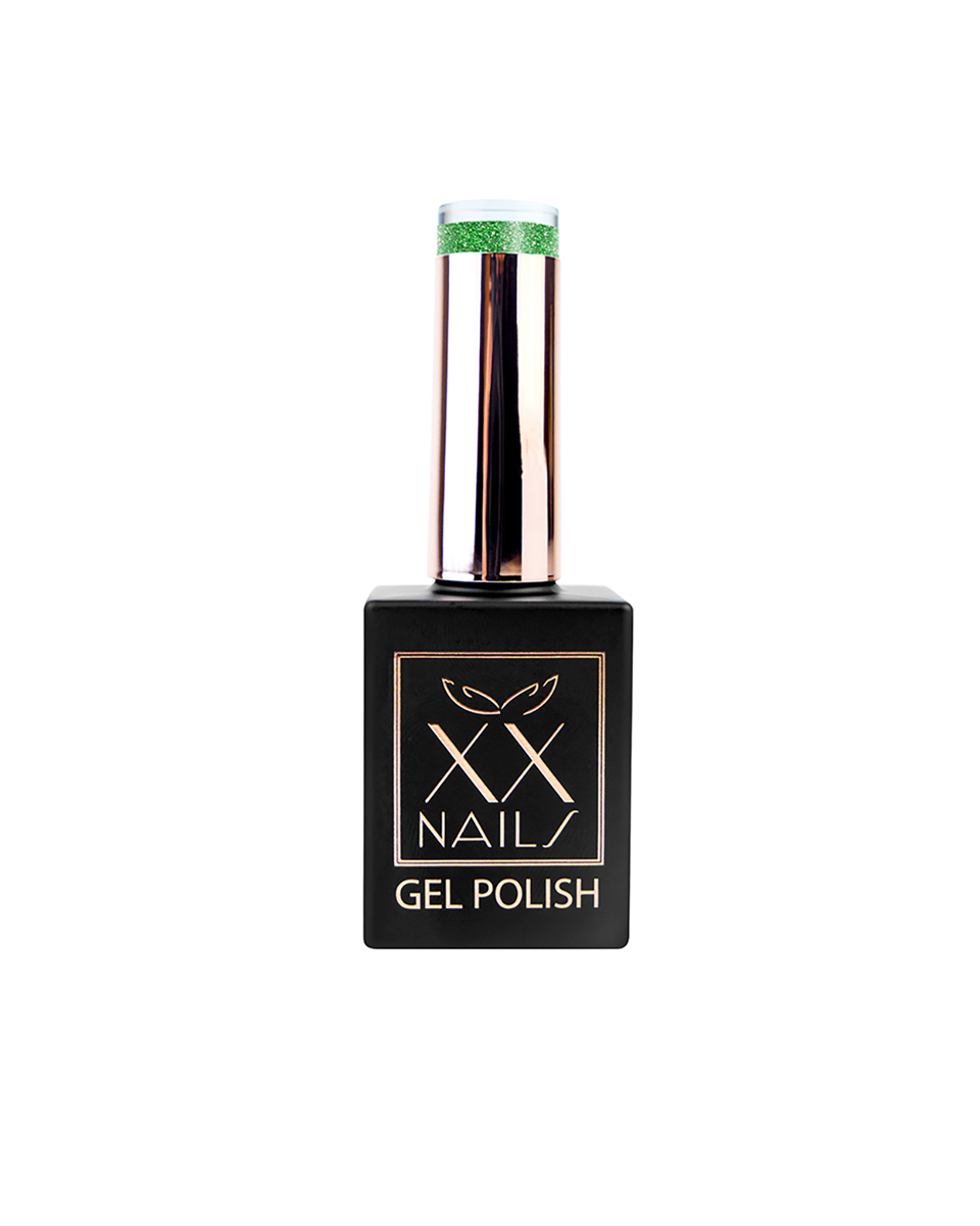 Zöld reflektív gél lakk - Disco 01 - 15 ml (1)
