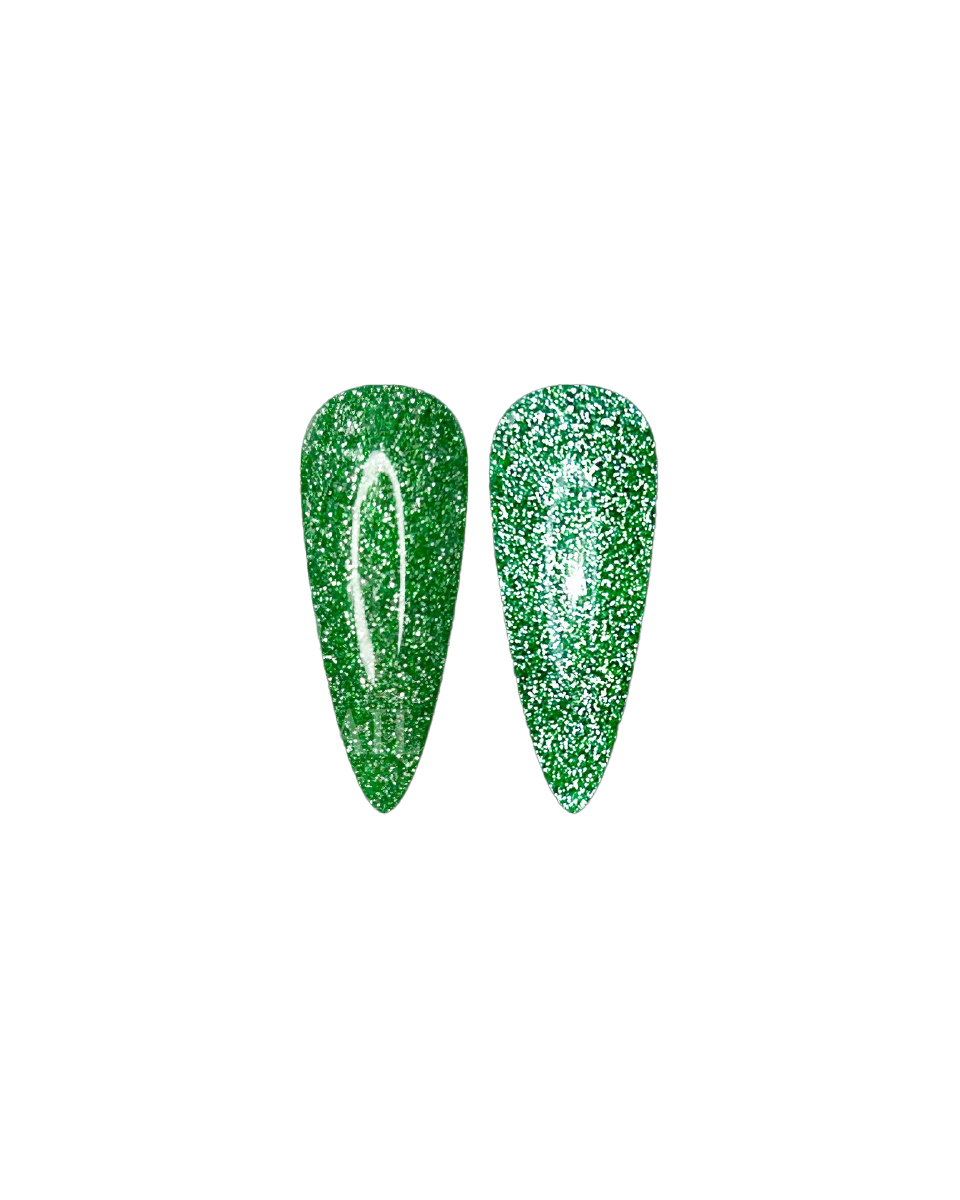 Zöld reflektív gél lakk - Disco 01 - 15 ml (4)