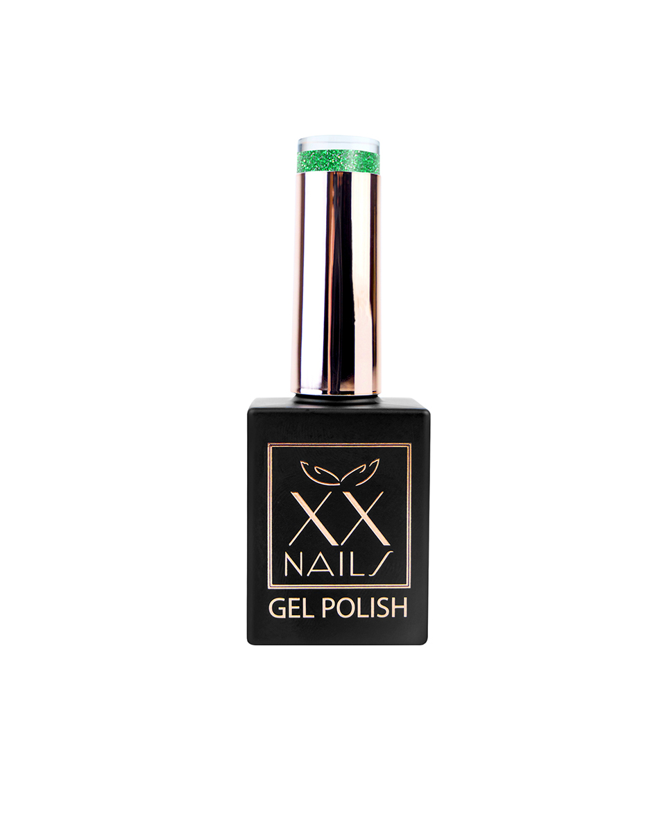Zöld reflektív gél lakk - Disco 02 - 15 ml (1)